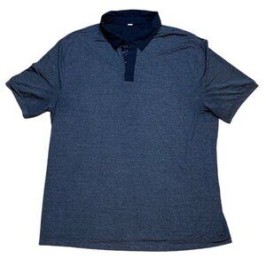 Lululemon Mens‎ Black & Gray Polo Shirt L/XL